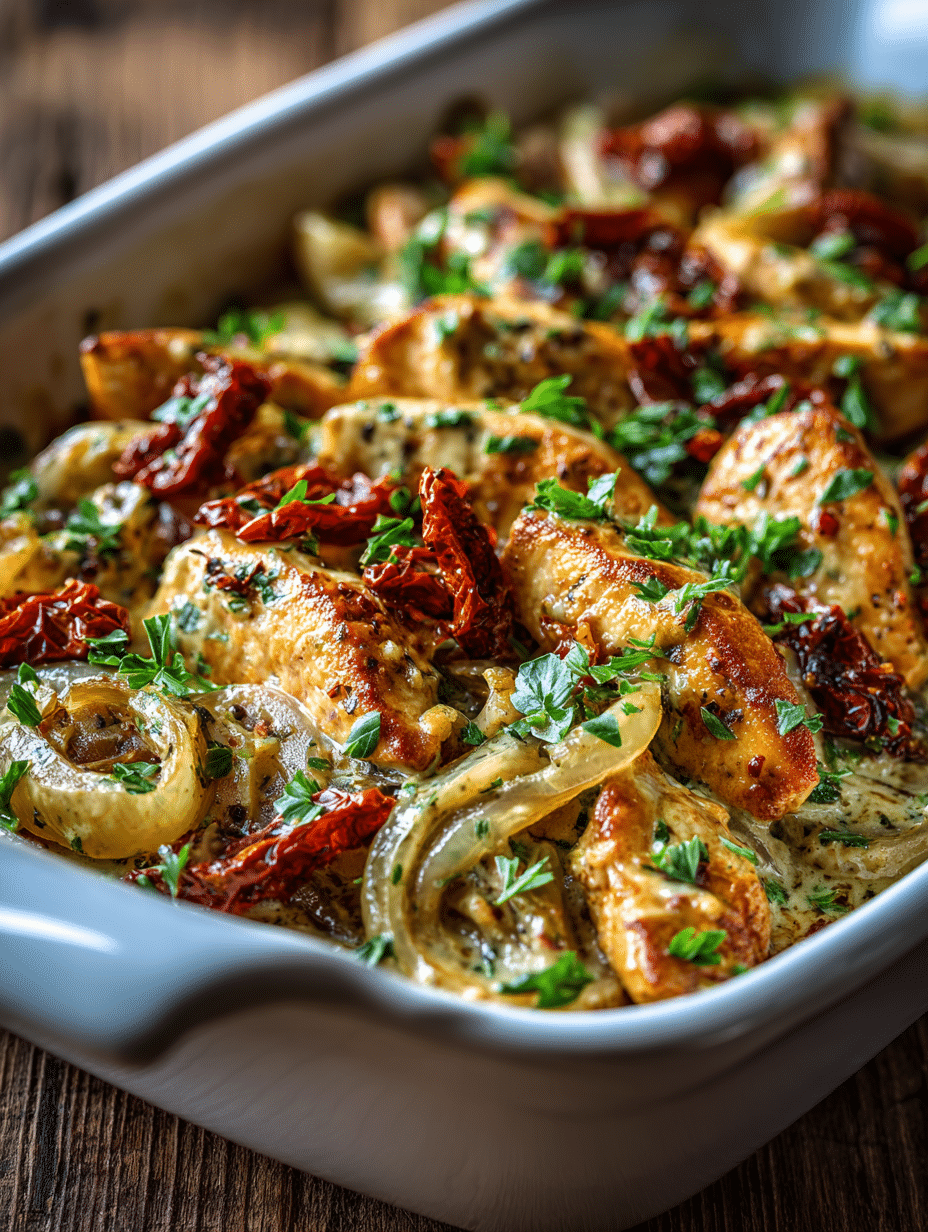 Chicken with Caramelized Onions