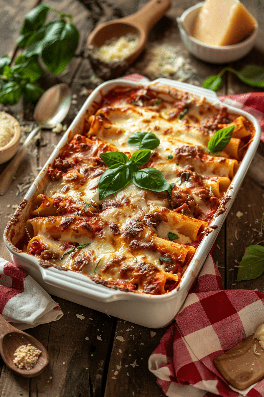 Baked Ziti with Meat Sauce