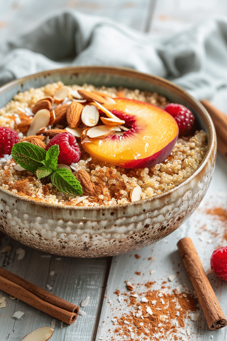 Cinnamon Quinoa Breakfast Bowl