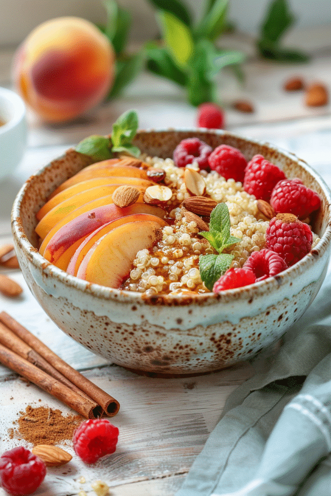Cinnamon Quinoa Breakfast Bowl