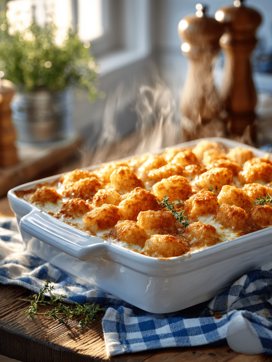 Fish and Tater Tots Casserole