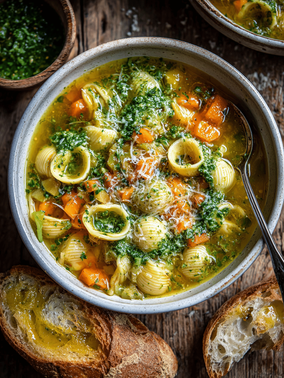 Vegetable Soup with Pasta