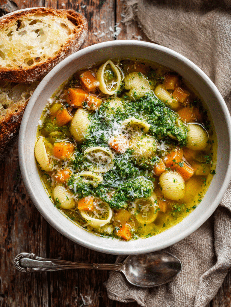Vegetable Soup with Pasta