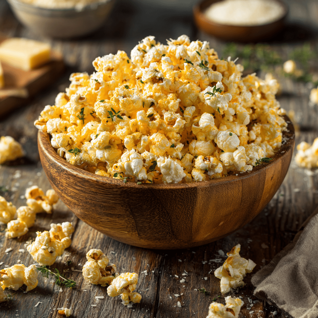 Garlic Parmesan Popcorn