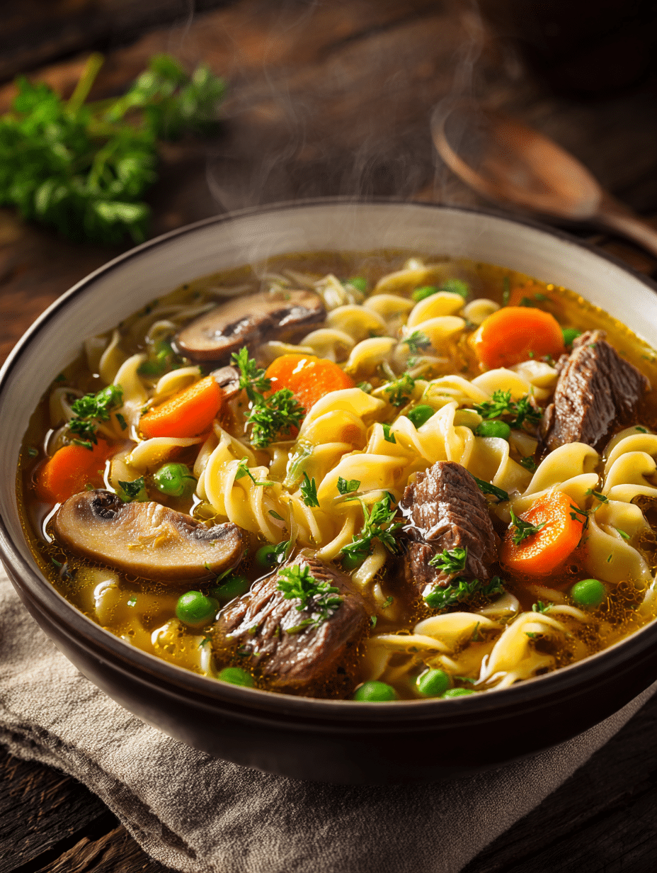 Beef and Noodle Soup