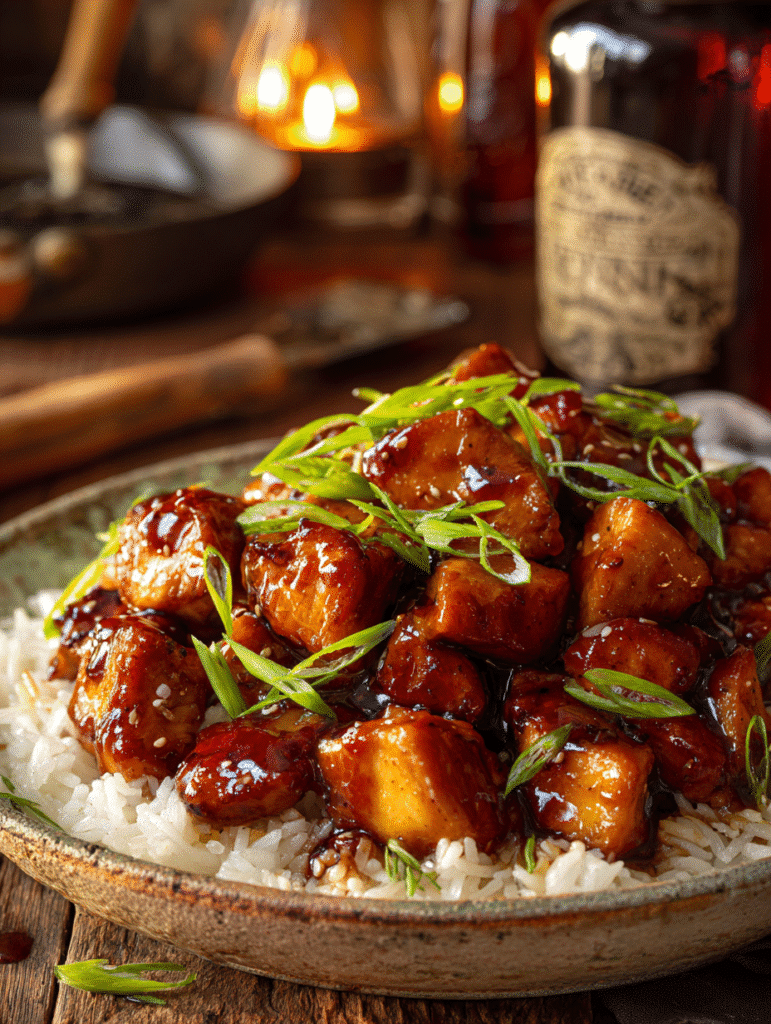 Bourbon Glazed Chicken