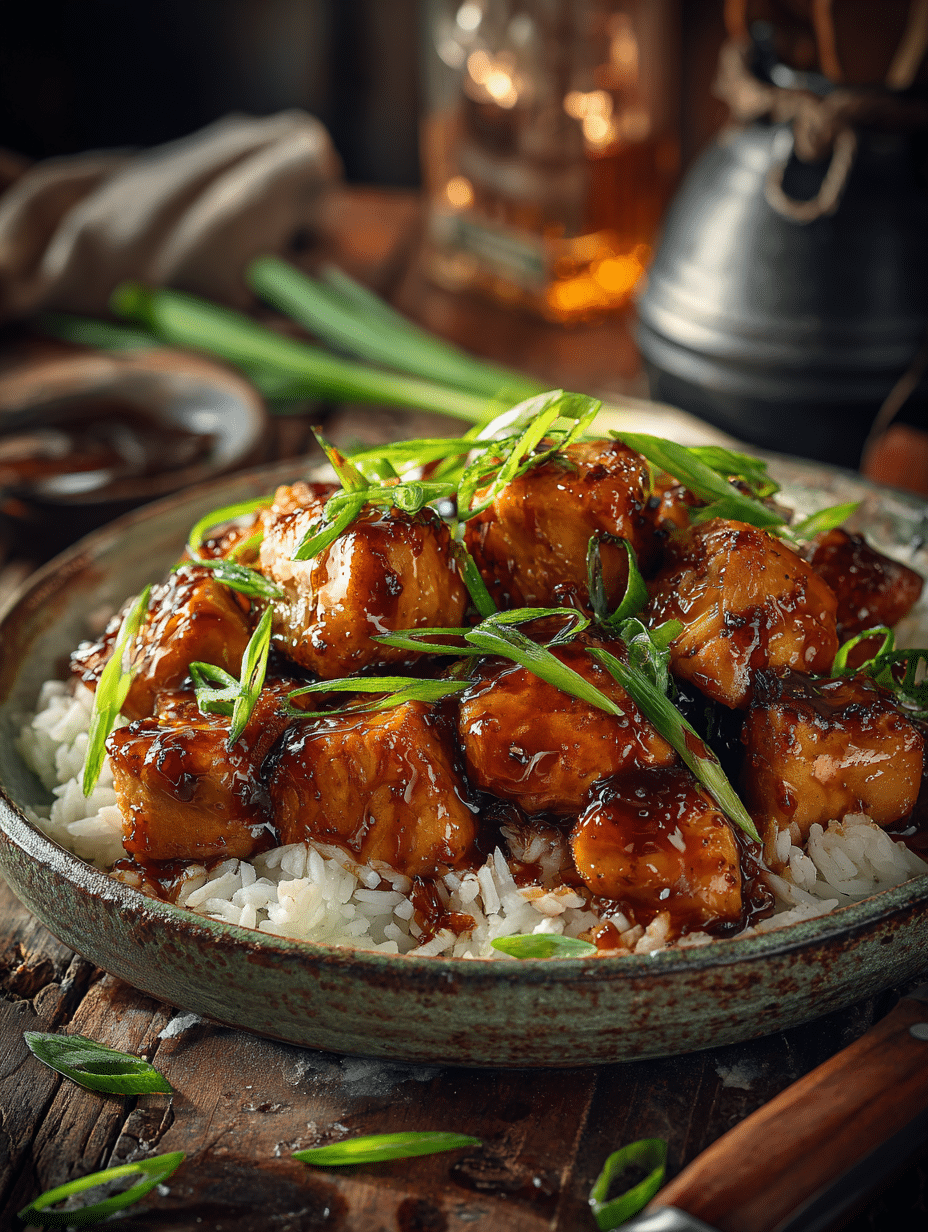 Bourbon Glazed Chicken