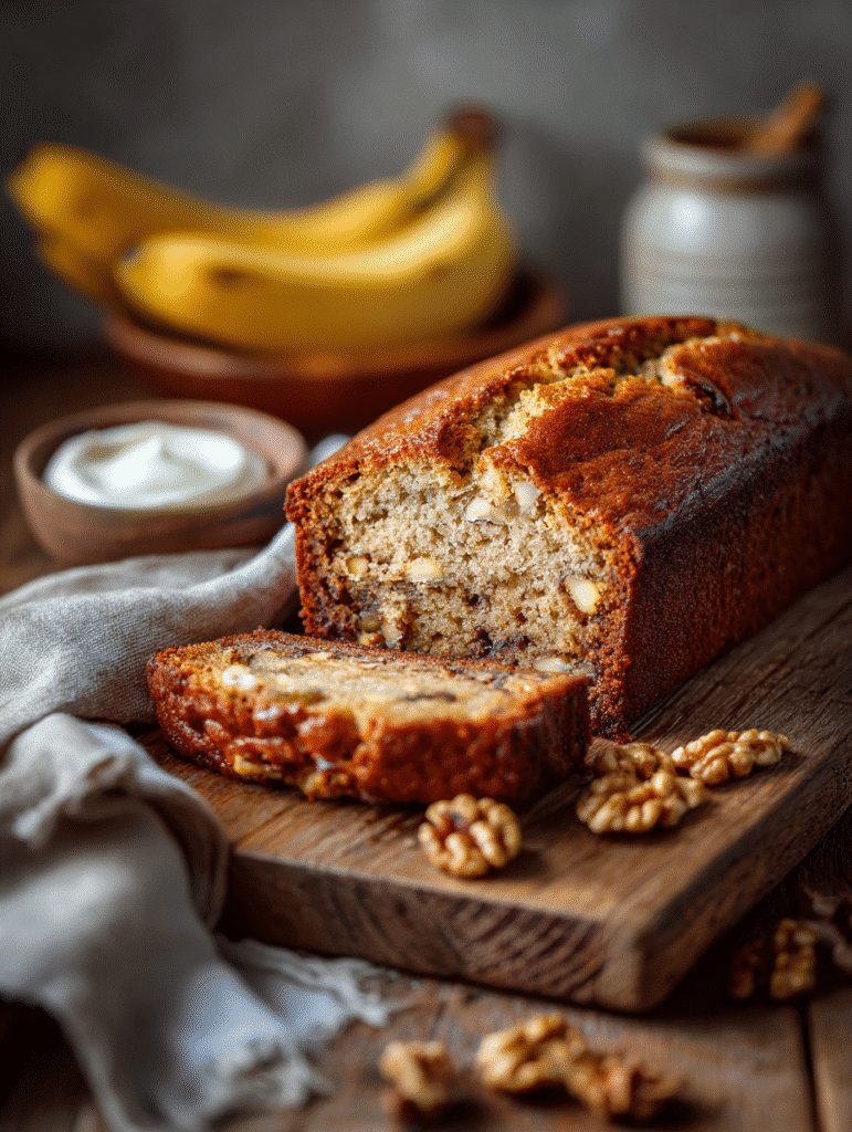 Banana Bread with Greek Yogurt