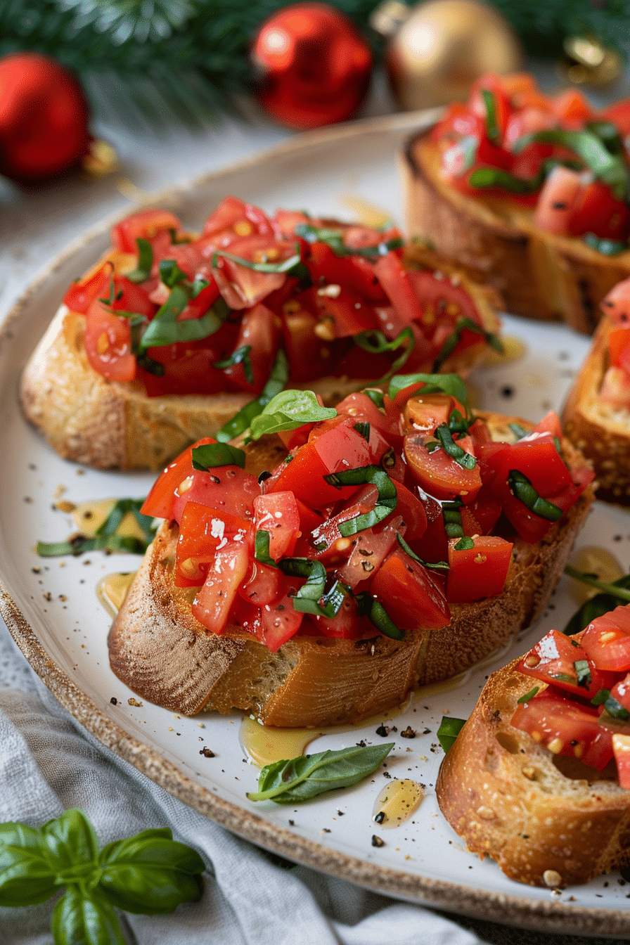 Bruschetta with Tomato and Basil