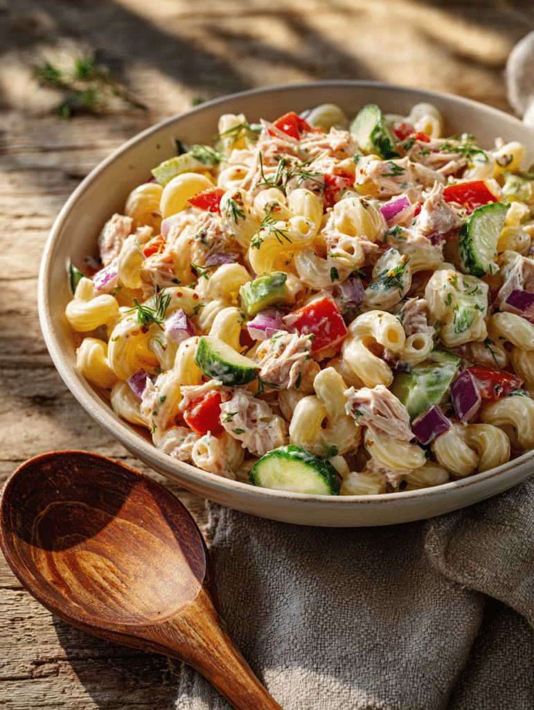 Canned Tuna Pasta Salad