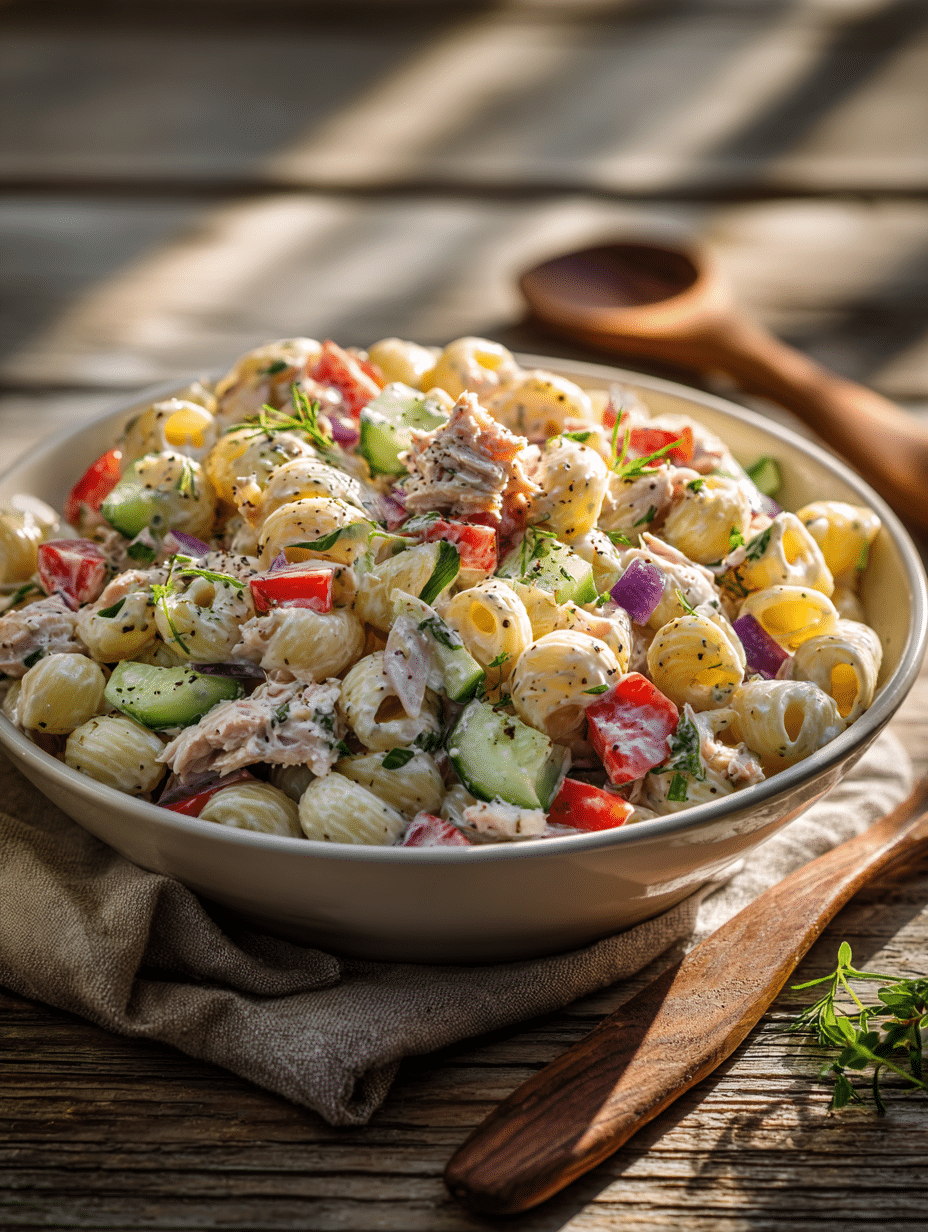 Canned Tuna Pasta Salad
