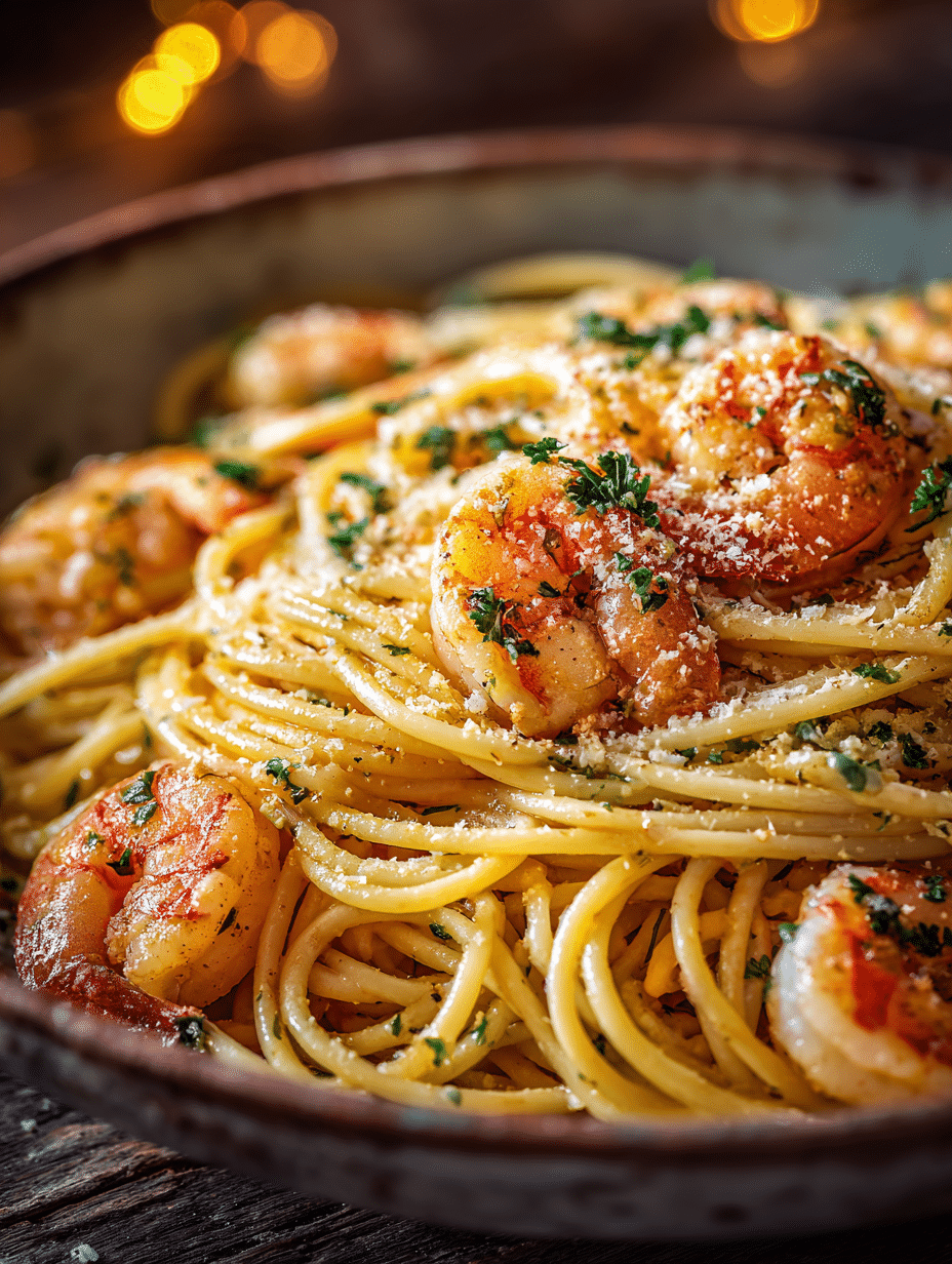 Garlic Butter Shrimp Pasta