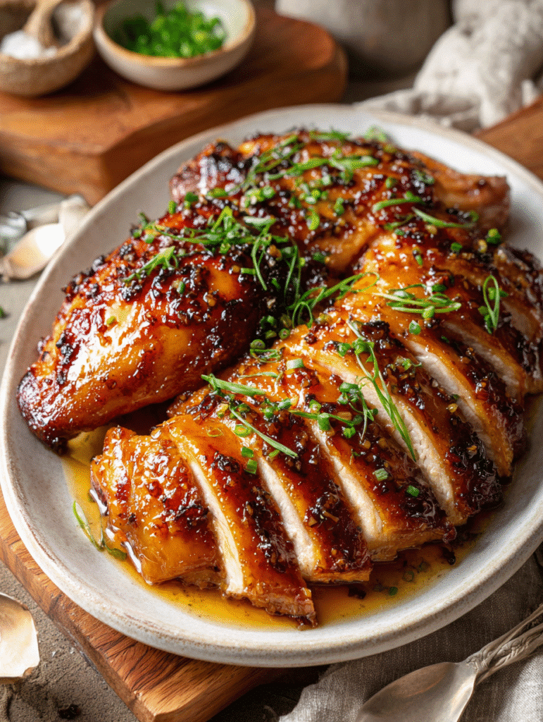 Chicken with Black Garlic