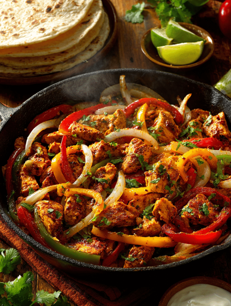 Easy Skillet Chicken Fajitas