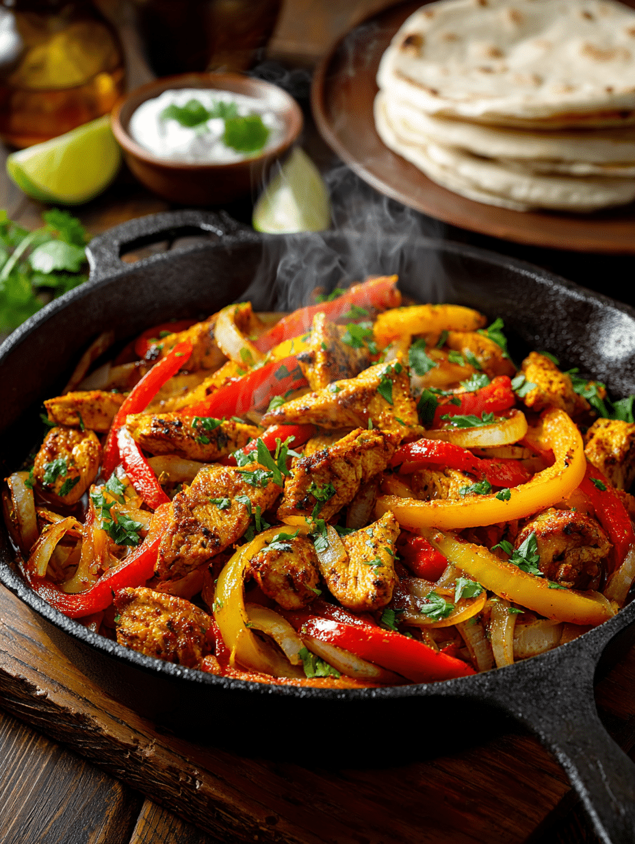 Easy Skillet Chicken Fajitas