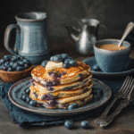 Easy Protein Pancakes with Blueberries