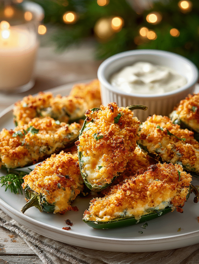 Crispy Stuffed Jalapeno Poppers