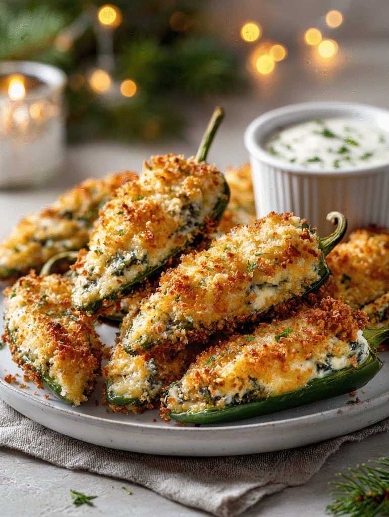 Crispy Stuffed Jalapeno Poppers