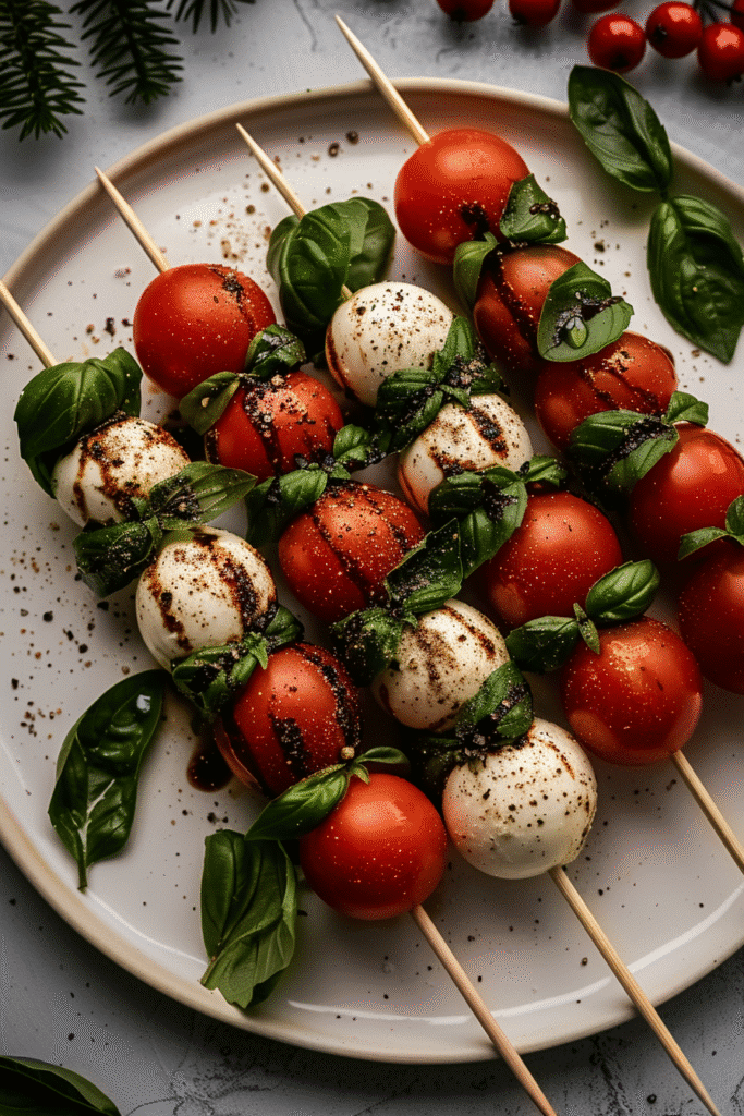 Festive Caprese Skewers