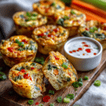 Buffalo Chicken Egg Muffins