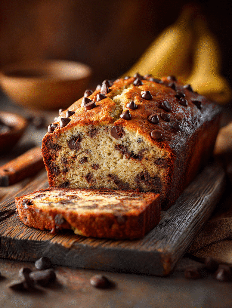 Moist Chocolate Chip Banana Bread