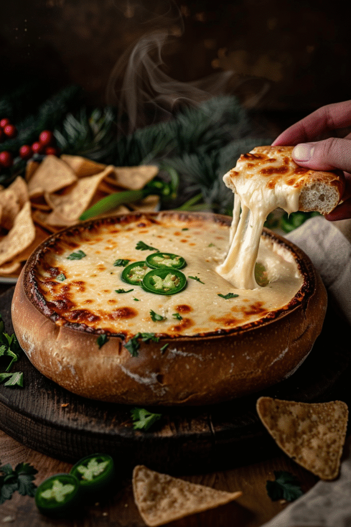 Hot Cheese Dip with Jalapeños