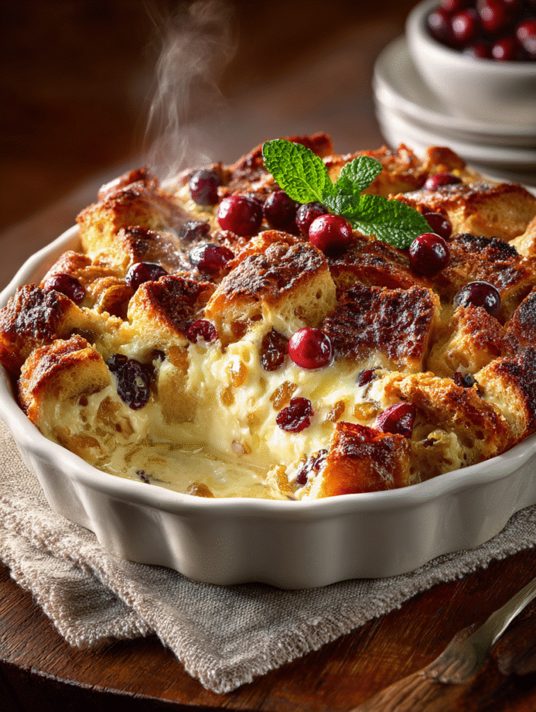 Cranberry Bread Pudding
