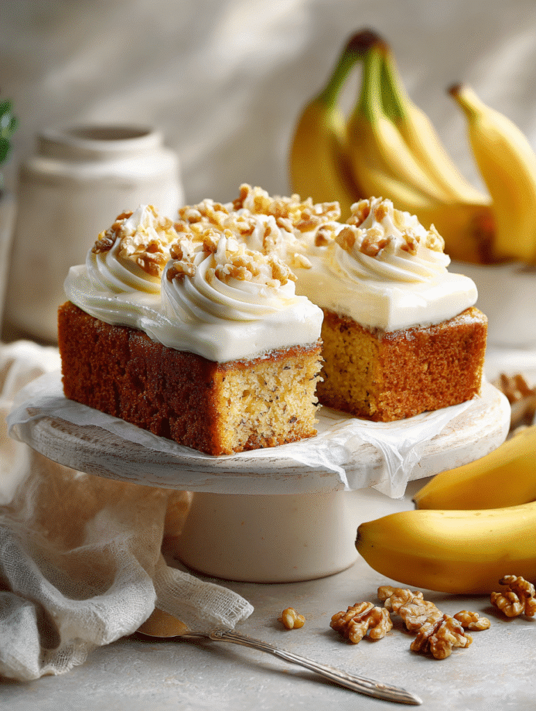 Banana Cake with Cream Cheese Frosting