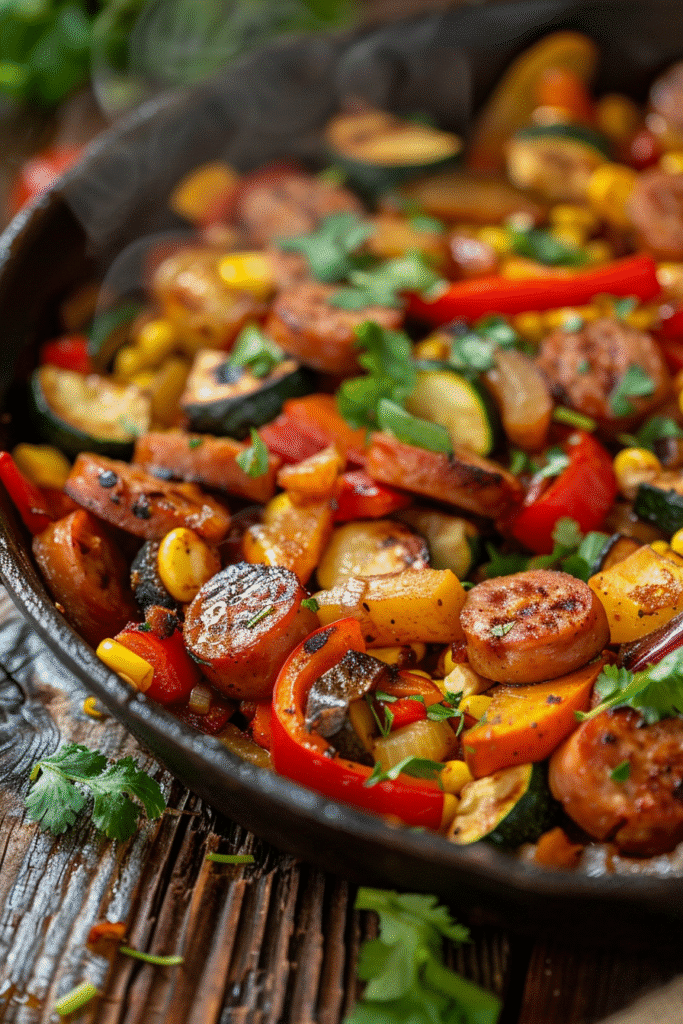 Sausage and Veggies Skillet