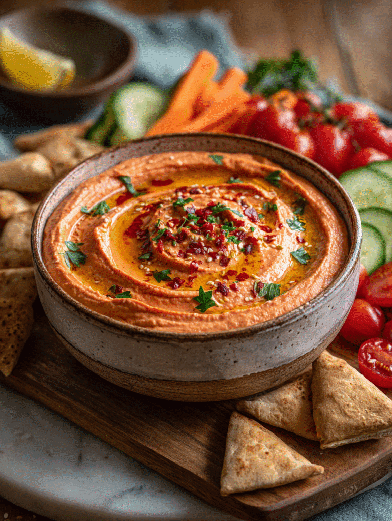 Roasted Red Pepper Hummus