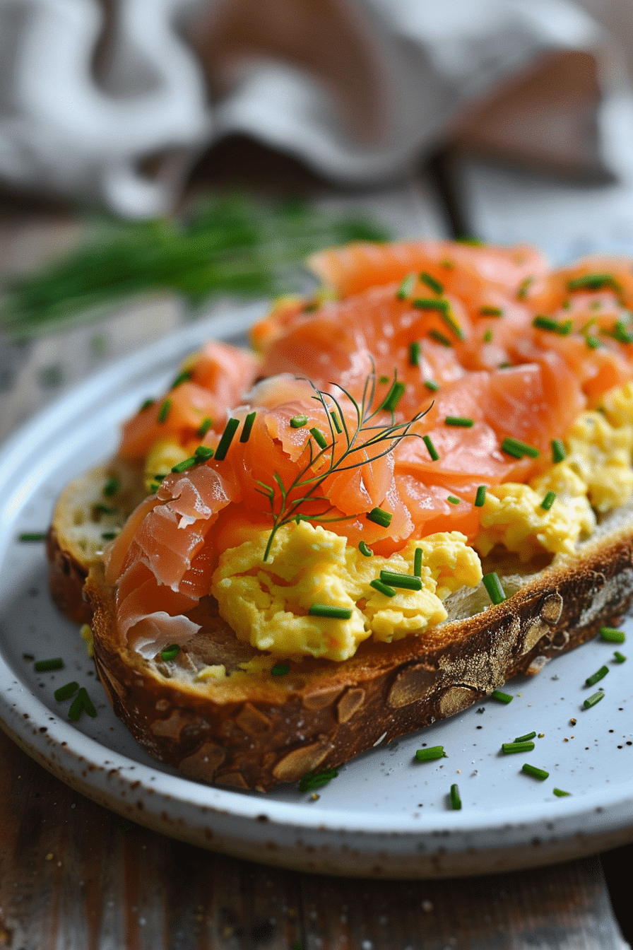 Scrambled Eggs with Smoked Salmon