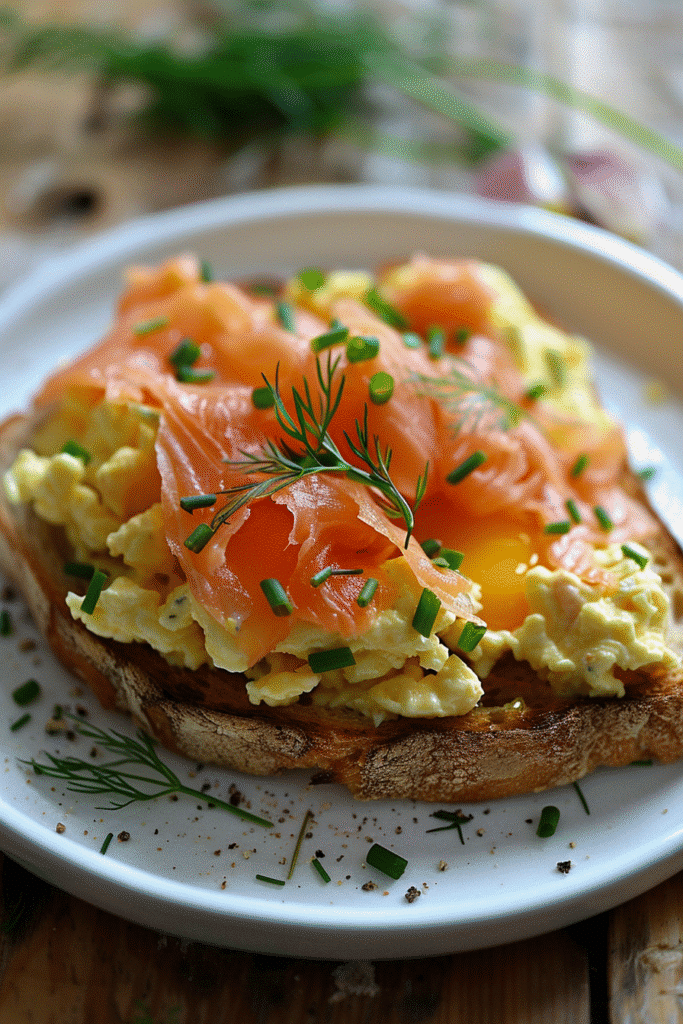 Scrambled Eggs with Smoked Salmon