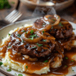 Hamburger Steak with Onion Gravy