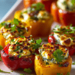 Stuffed Mini Peppers with Goat Cheese