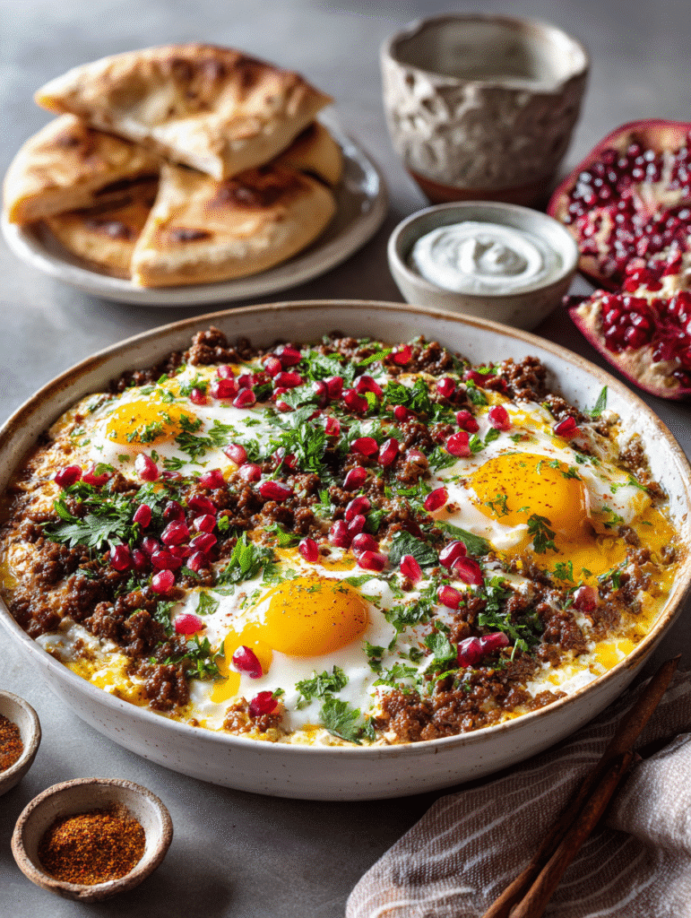 Ground Beef and Eggs Skillet