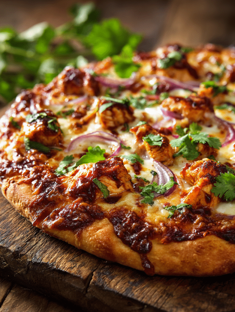Easy BBQ Chicken Pizza