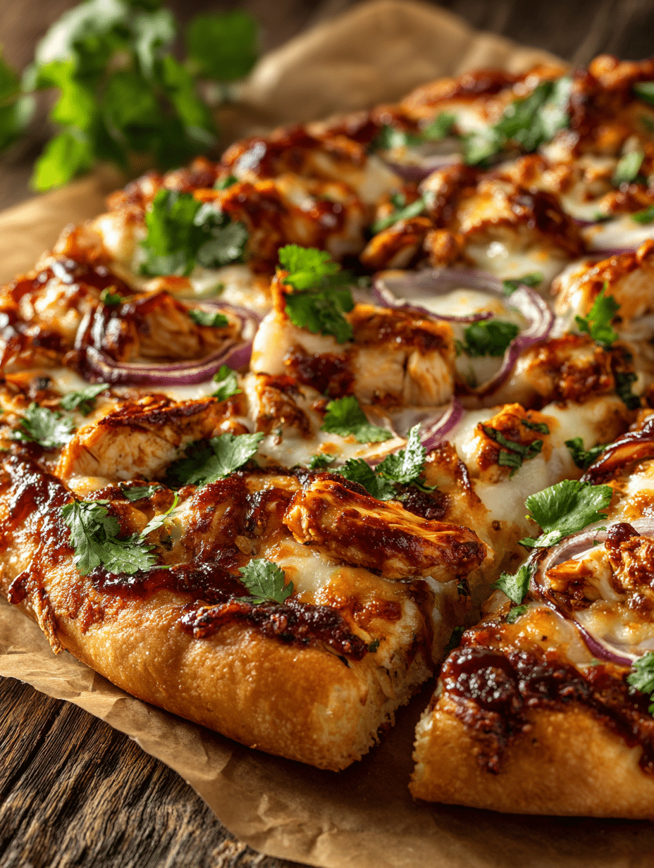 Easy BBQ Chicken Pizza