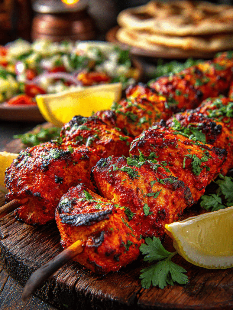 Tandoori Chicken Breast Skewers