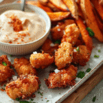 Crispy Chicken Nuggets and Sweet Potato Fries