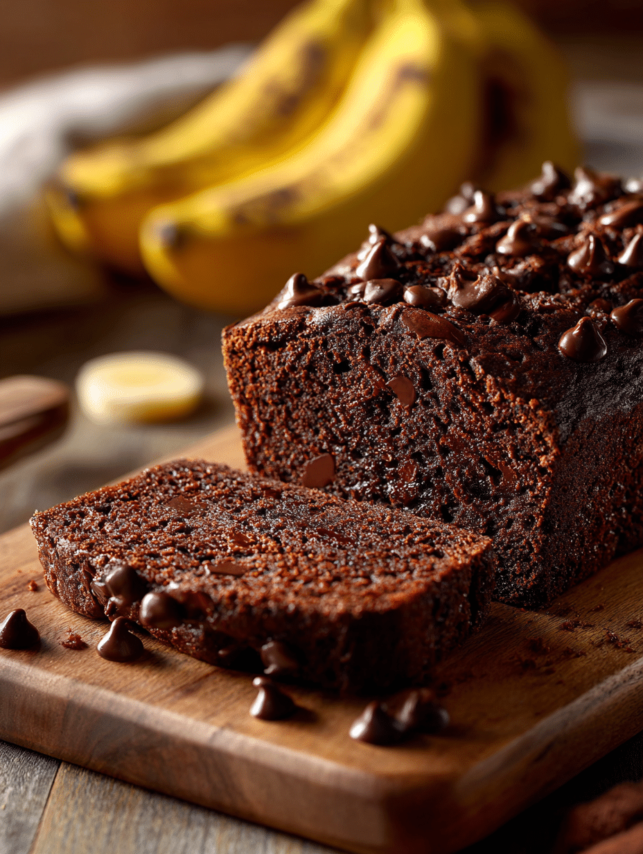 Double Chocolate Banana Bread
