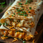Cheesy Garlic Chicken Wraps
