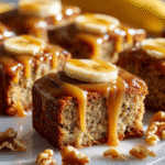 Banana Bread Bars with Brown Butter Glaze
