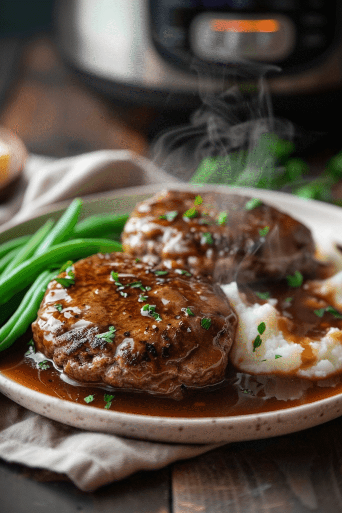 Slow cooker salisbury