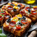 Simple Garlic Toast Pizzas