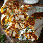 Quick Ranch Chicken Wraps