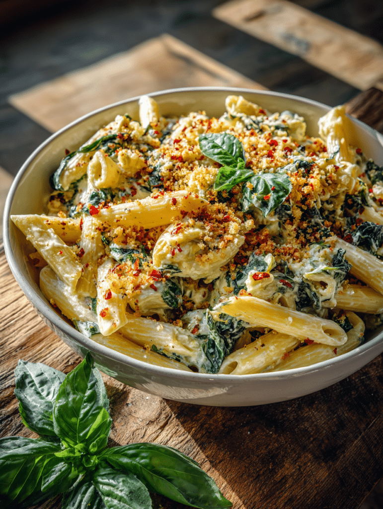 Spinach Artichoke Pasta