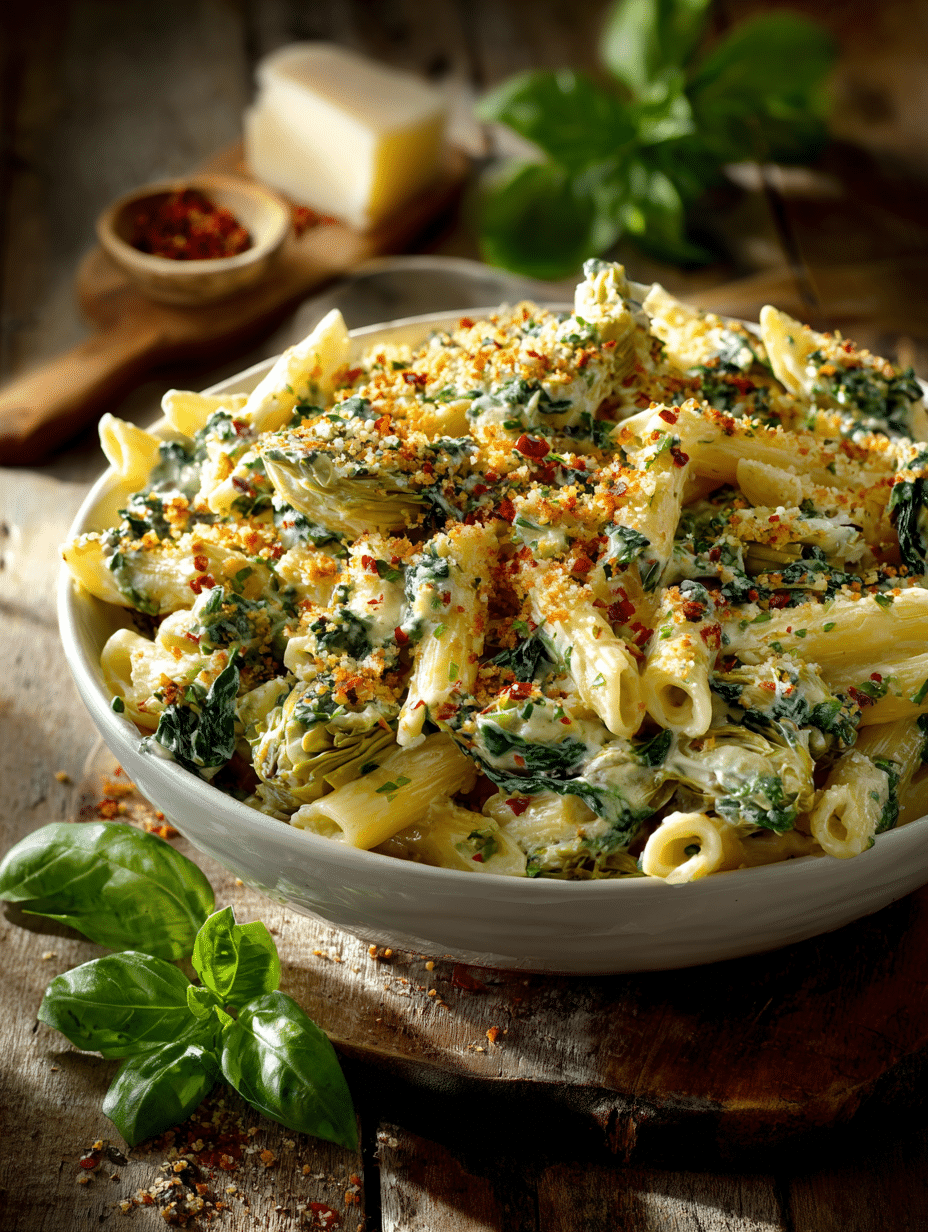 Spinach Artichoke Pasta