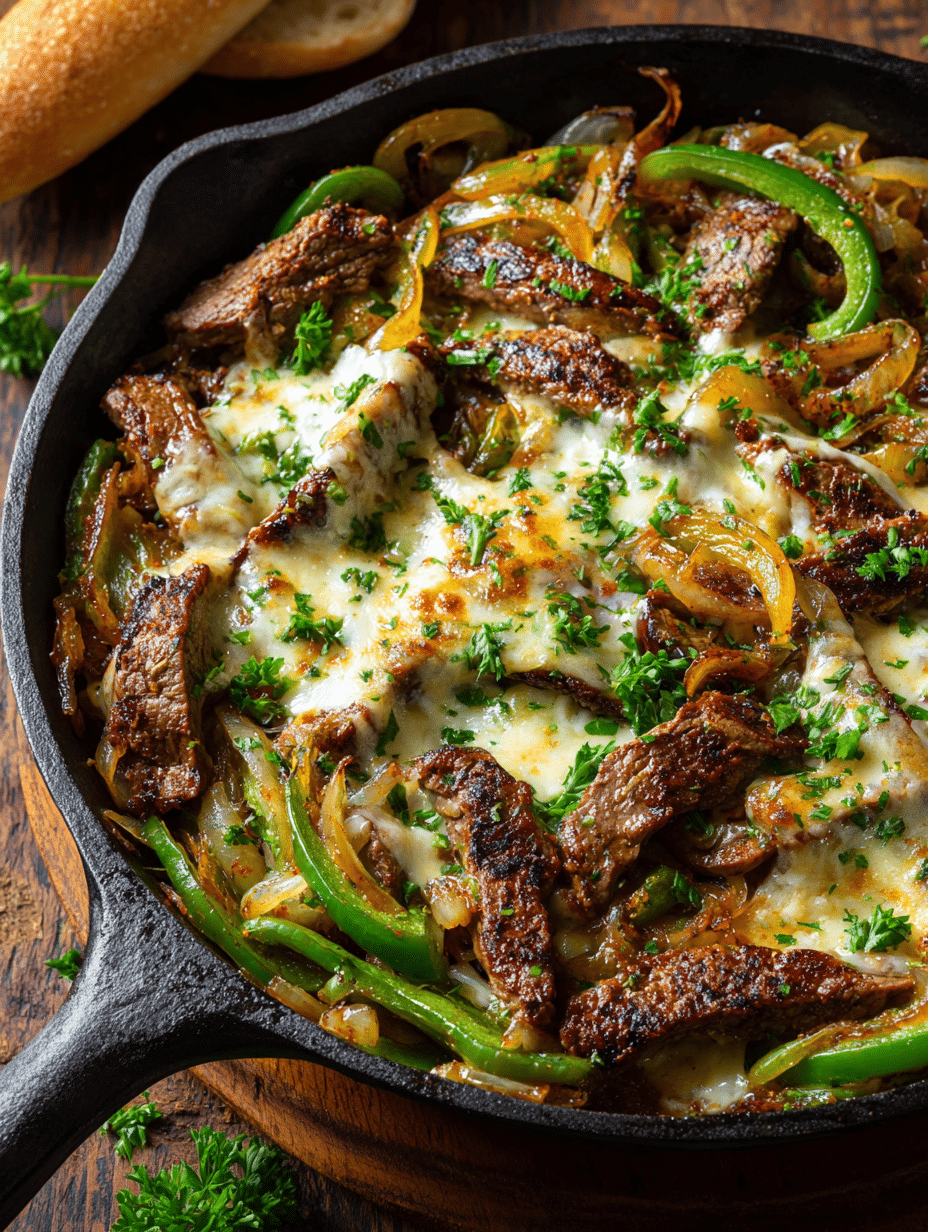 Philly Cheesesteak Skillet