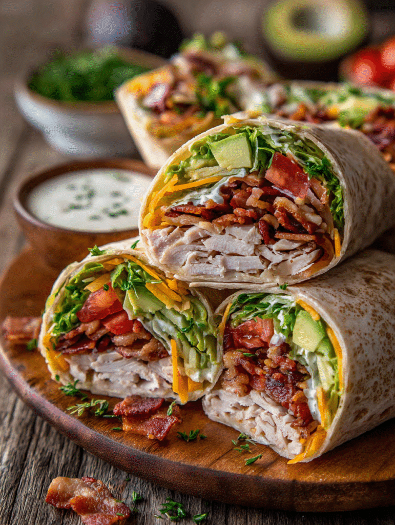 Turkey Club Wraps