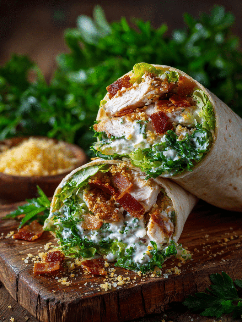 Chicken Caesar Wraps